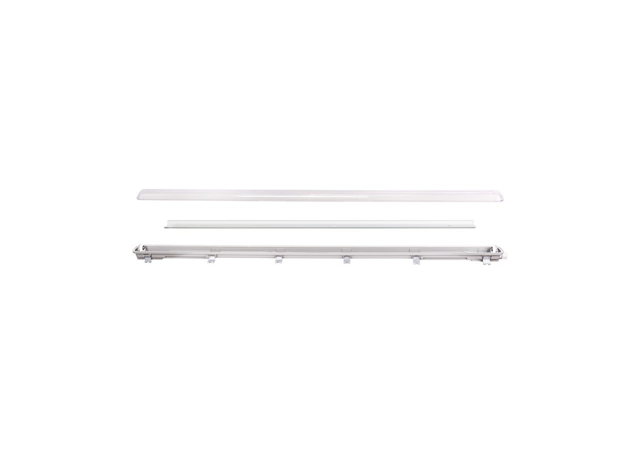 Boîtier étanche pour tube LED 120cm-IP65 - B8470-2-120 - Barcelona LED
