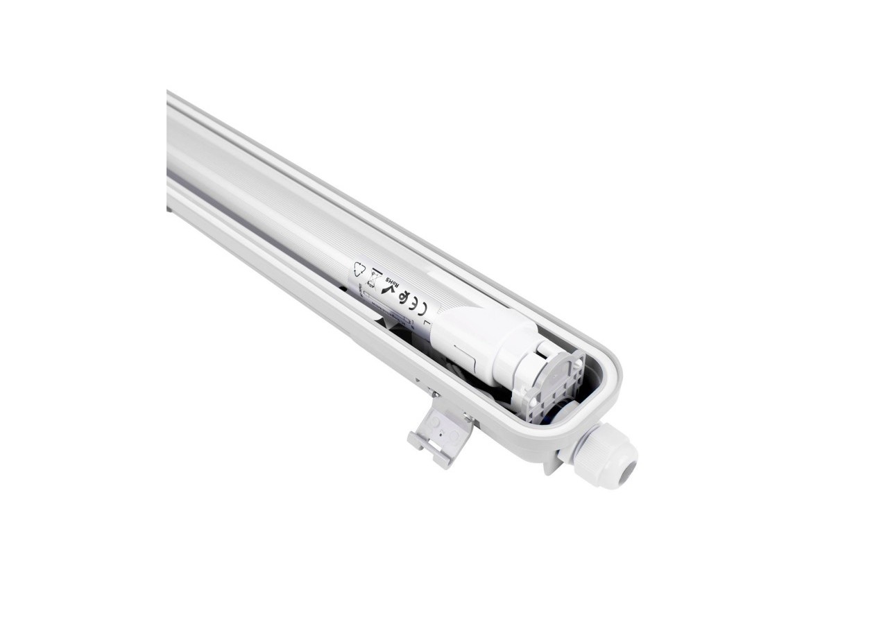 Boîtier étanche pour tube LED 120cm-IP65 - B8470-2-120 - Barcelona LED