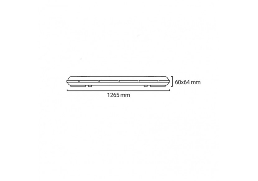 Boîtier étanche pour tube LED 120cm-IP65 - B8470-2-120 - Barcelona LED Boîtier étanche pour tube LED 120cm-IP65 - B8470-2-120 - Barcelona LED