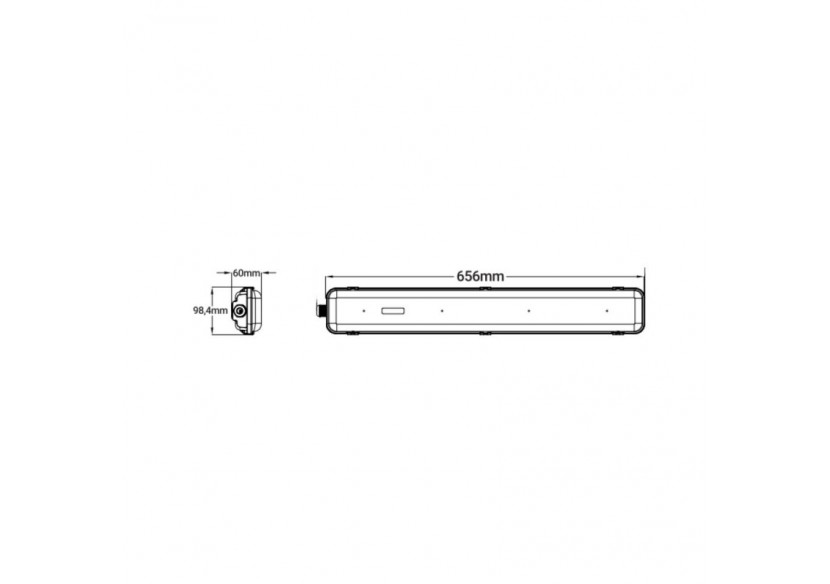 Boîtier étanche pour 2 tubes LED 60cm-IP65 - B8480-2-60 - Barcelona LED Boîtier étanche pour 2 tubes LED 60cm-IP65 - B8480-2-60 - Barcelona LED