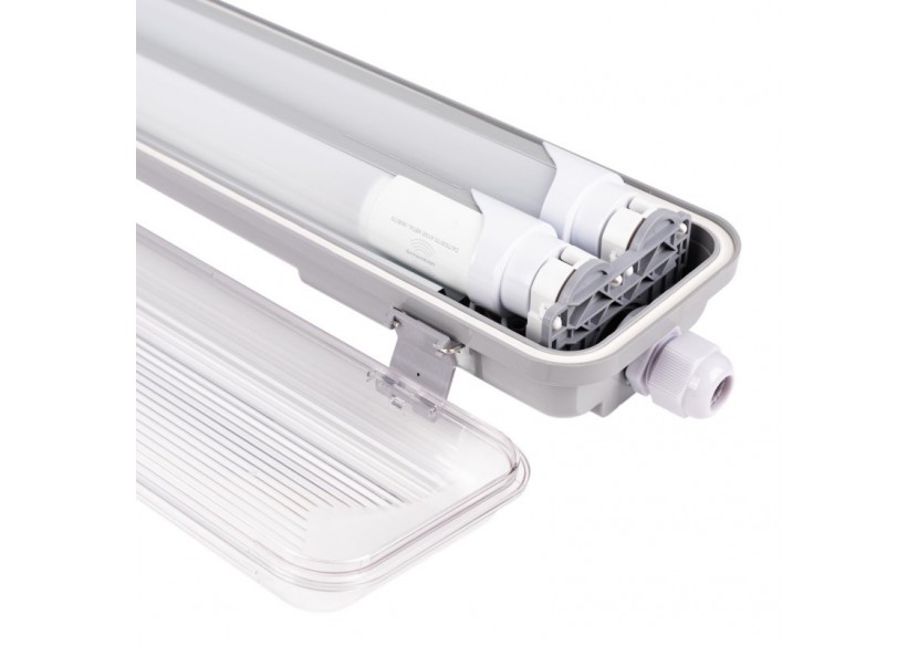 Boîtier étanche pour 2 tubes LED 150cm-IP65 - B8480-2-150 - Barcelona LED Boîtier étanche pour 2 tubes LED 150cm-IP65 - B8480-2-150 - Barcelona LED