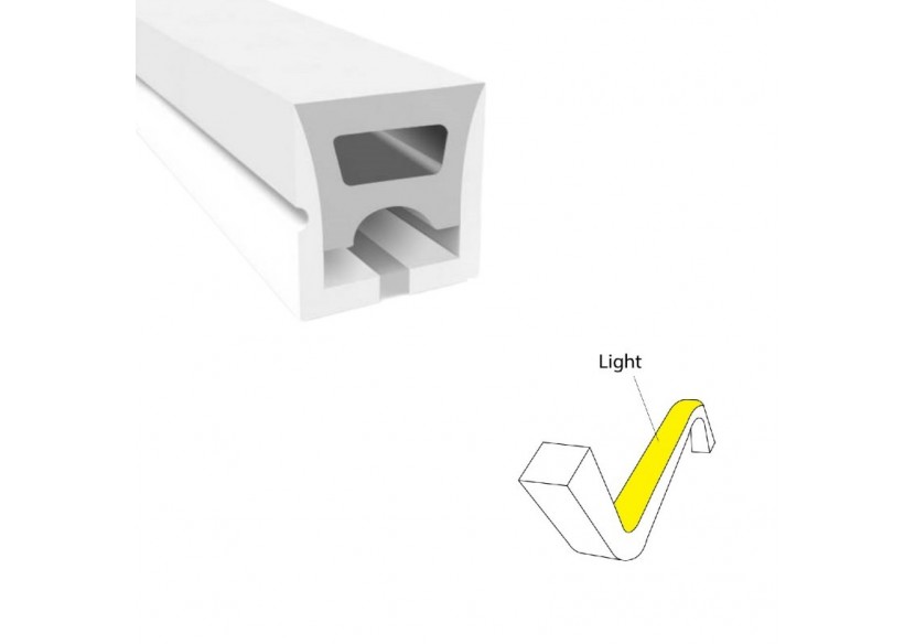 Étui flexible en silicone pour la conversion des bandes LED en néon-16x16mm-5m - BPERFLEX16X16 - Barcelona LED
