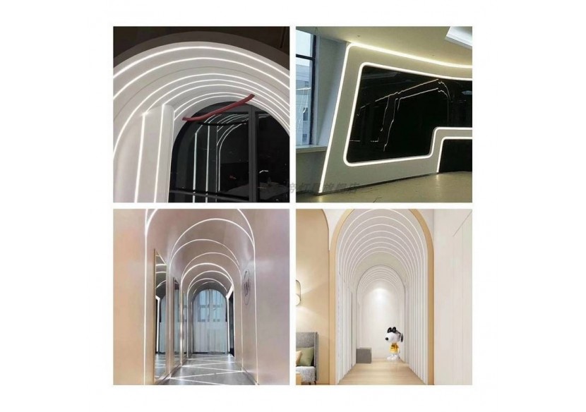 Étui flexible en silicone pour la conversion des bandes LED en néon-16x16mm-5m - BPERFLEX16X16 - Barcelona LED