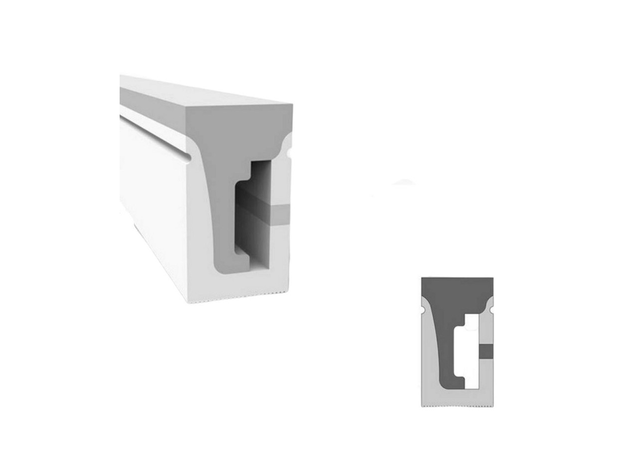 Étui en silicone flexible 10x18mm pour ruban LED - BPERFLEX10X18 - Barcelona LED