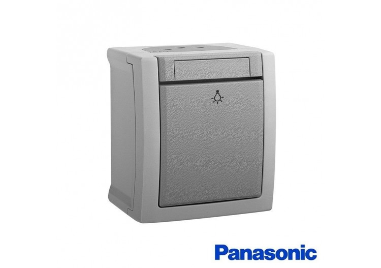 Bouton poussoir étanche 10A 250V IP54 Panasonic Pacific - WPTC40162GR - Barcelona LED