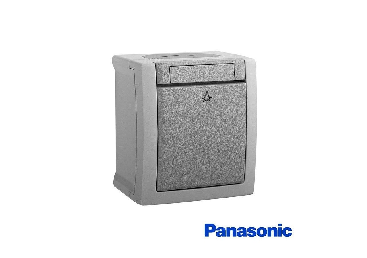 Bouton poussoir étanche 10A 250V IP54 Panasonic Pacific - WPTC40162GR - Barcelona LED