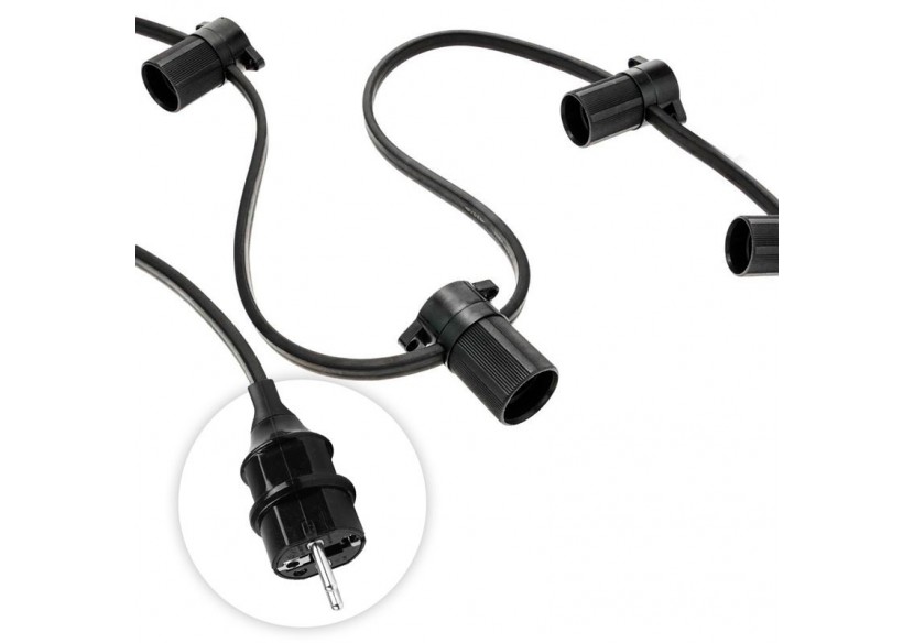 Connecteur prise européenne pour guirlande LED sur mesure - L400-3 - Barcelona LED