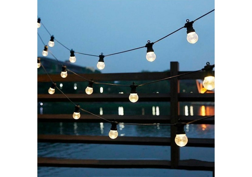 Guirlande guinguette extérieur 6.5m connectable en série - L1000-1 - Barcelona LED