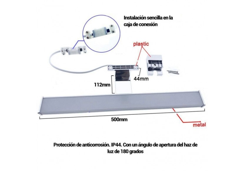 Applique LED 10W pour miroirde salle de bain - LE202-BC - Barcelona LED