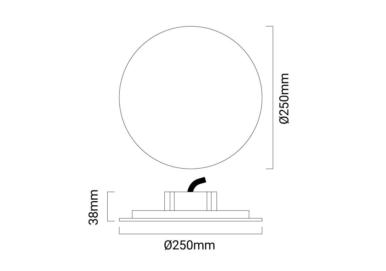 Applique LED murale "ECLIPSE" 12W - L5033-N - Barcelona LED
