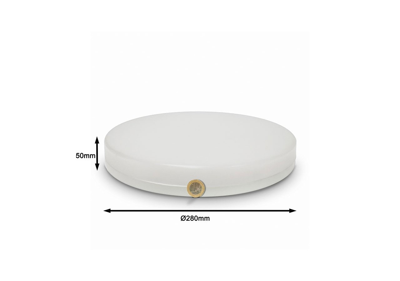 Plafonnier LED rond en saillie 2040LM 18W IP65 - B1725-R-CCT - Barcelona LED