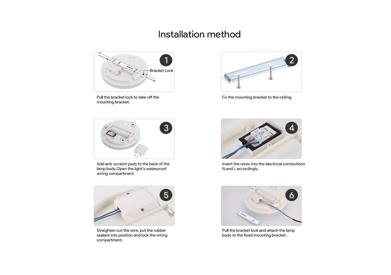Plafonnier LED rond en saillie 2040LM 18W IP65 - B1725-R-CCT - Barcelona LED