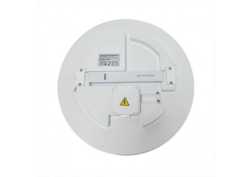 Plafonnier LED rond en saillie 2040LM 18W IP65 - B1725-R-CCT - Barcelona LED