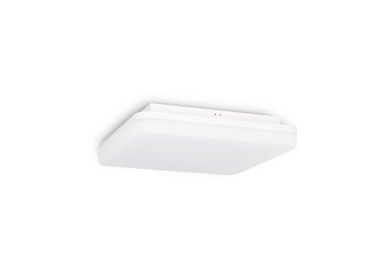 Plafonnier LED étanche carré blanc 24W en saillie 2640LM IP54 - B1720-C-BC - Barcelona LED