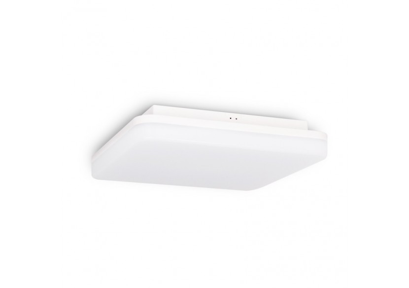 Plafonnier LED étanche carré blanc 24W en saillie 2640LM IP54 - B1720-C-BC - Barcelona LED