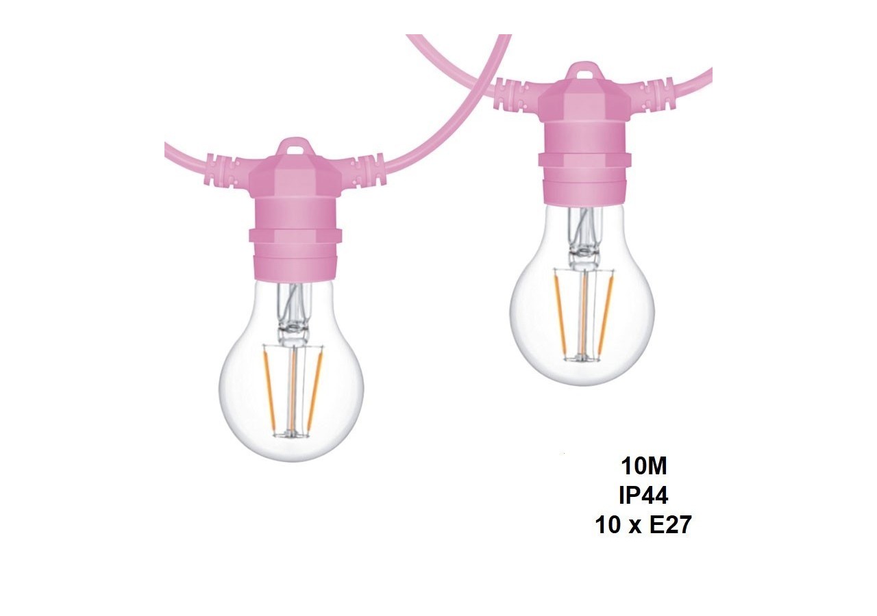 Câble guirlande guinguette extérieur 10m-IP44 - L1500-SA - Barcelona LED