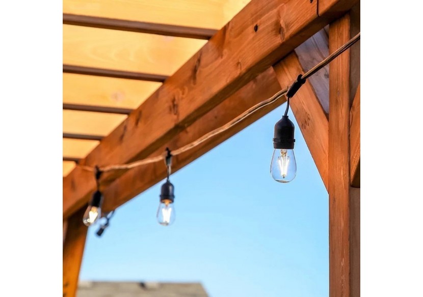 Câble guirlande guinguette extérieur 10m-IP44 - L1700 - Barcelona LED