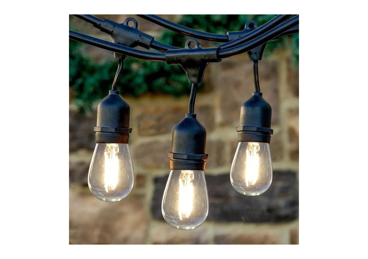 Câble guirlande guinguette extérieur 10m-IP44 - L1700 - Barcelona LED