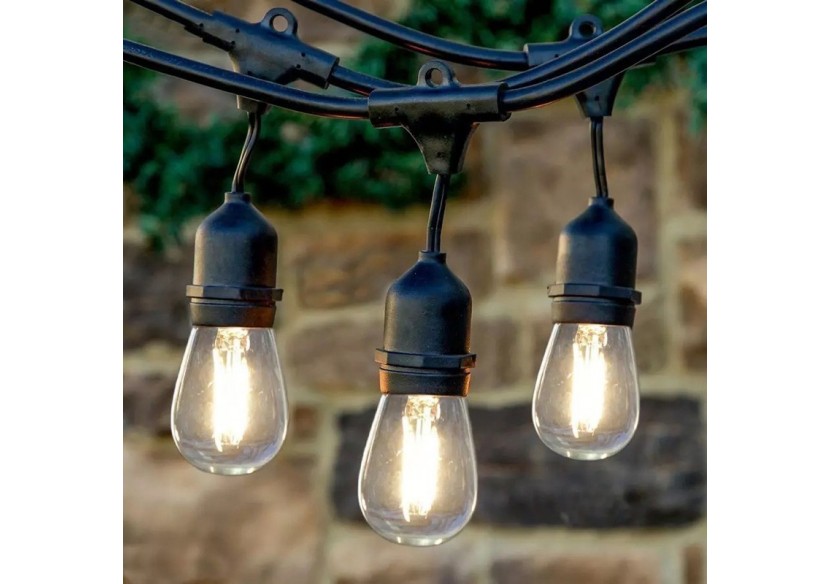 Câble guirlande guinguette extérieur 10m-IP44 - L1700 - Barcelona LED