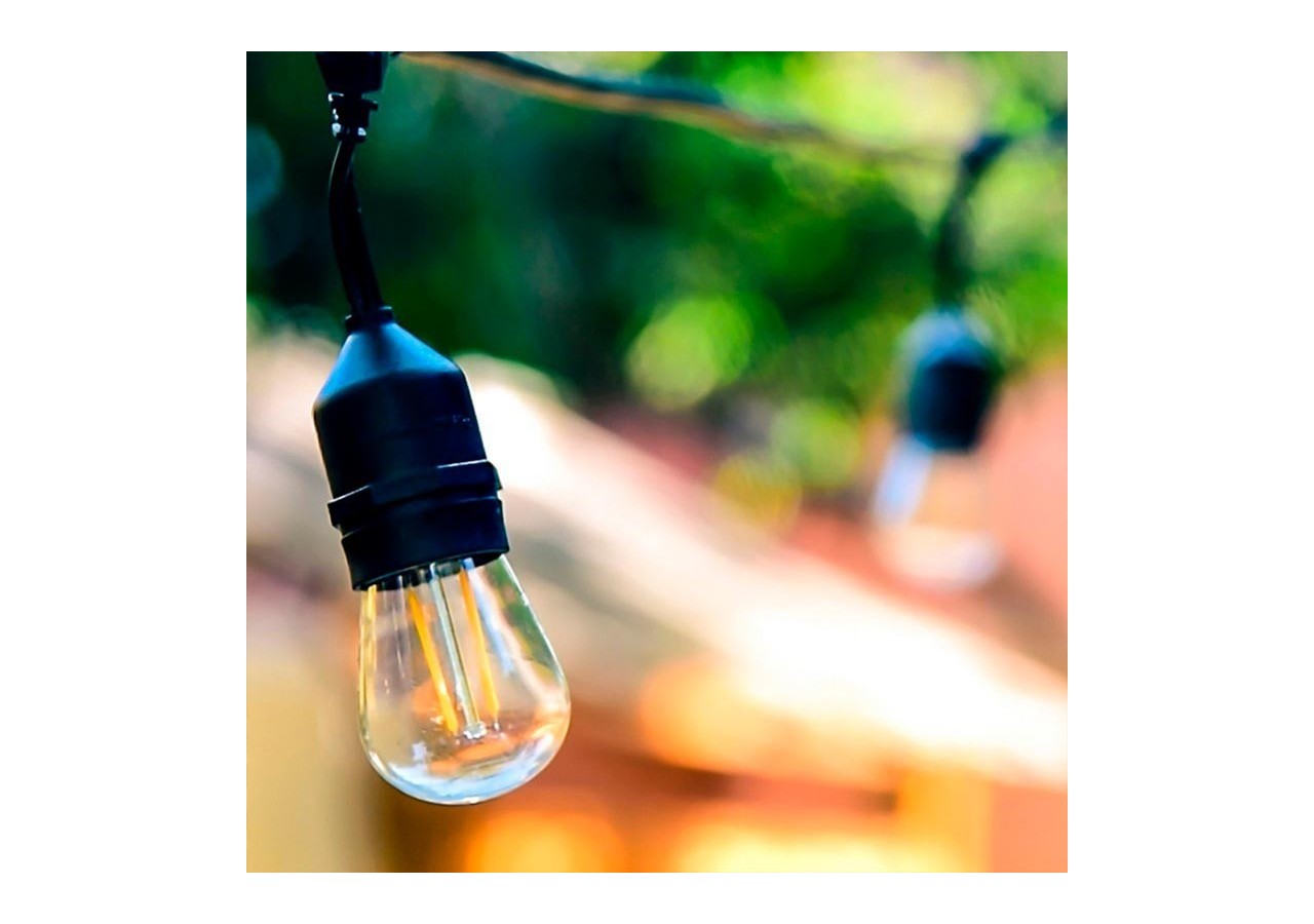 Câble guirlande guinguette extérieur 10m-IP44 - L1700 - Barcelona LED