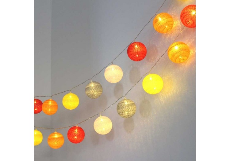 Guirlande lumineuse exterieur 24 boules 3m USB-Intérieur / Extérieur - B2047-WGO - Barcelona LED 2