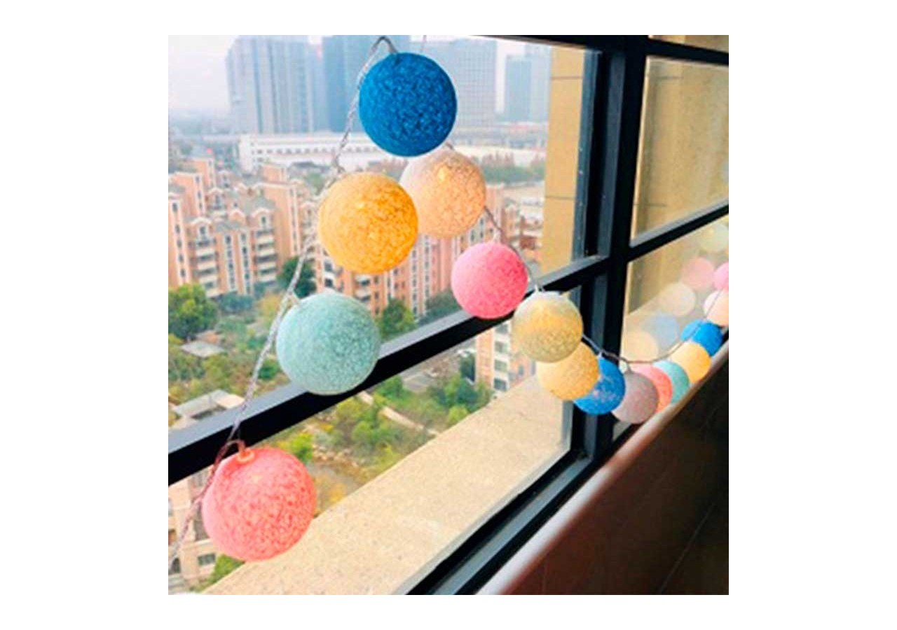 Guirlande lumineuse exterieur 24 boules 3m USB-Intérieur / Extérieur - B2047-WGO - Barcelona LED