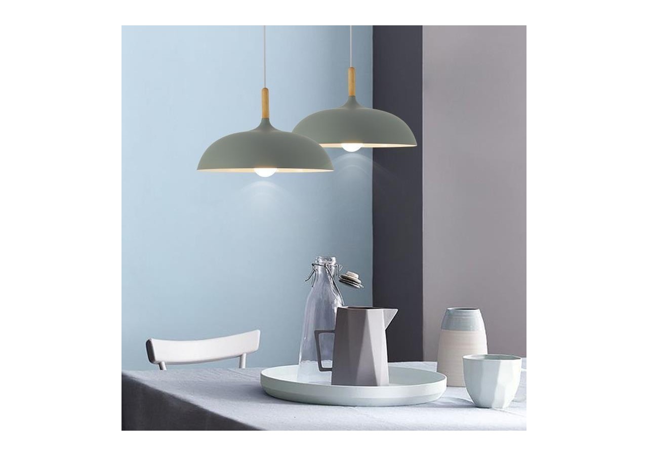 Suspension moderne ronde "MELA" E27 - L3052G - Barcelona LED