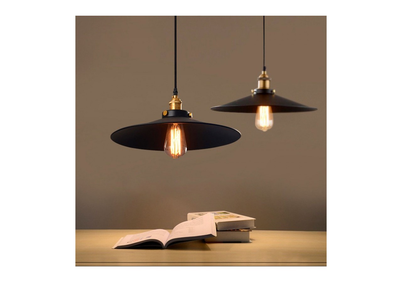 Lampe pendante rétro "CLOCK WORK" avec douille E27 60W - L3053 - Barcelona LED