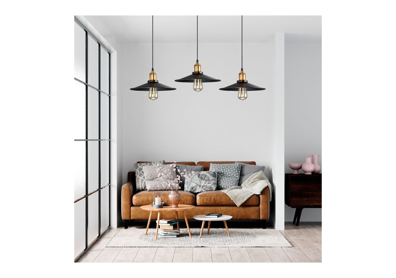 Lampe pendante rétro "CLOCK WORK" avec douille E27 60W - L3053 - Barcelona LED