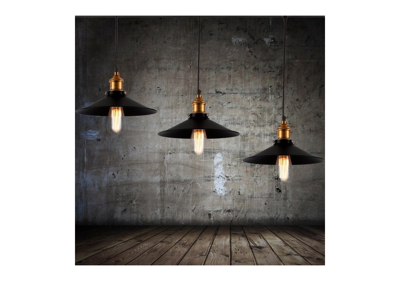 Lampe pendante rétro "CLOCK WORK" avec douille E27 60W - L3053 - Barcelona LED