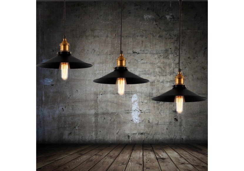 Lampe pendante rétro "CLOCK WORK" avec douille E27 60W - L3053 - Barcelona LED