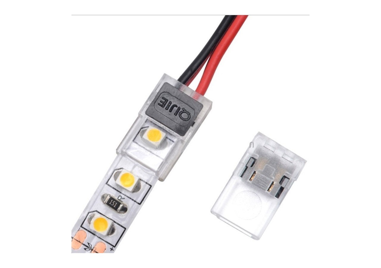 Connecteur clip 2 broches ruban à câble PCB 10mm - BCN10XB-2 - Barcelona LED