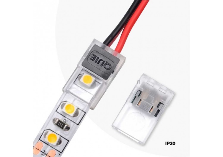 Connecteur clip 2 broches ruban à câble PCB 8mm - BCN8XB-2 - Barcelona LED