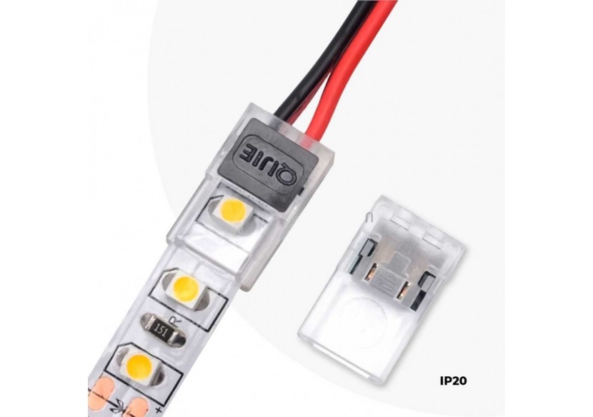 Connecteur clip 2 broches ruban à câble PCB 8mm - BCN8XB-2 - Barcelona LED