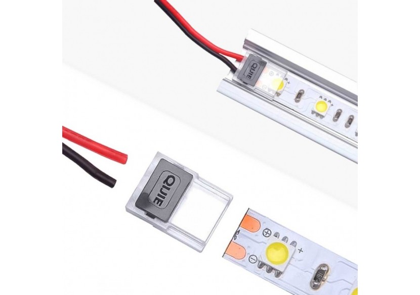Connecteur clip 2 broches ruban à câble PCB 8mm - BCN8XB-2 - Barcelona LED