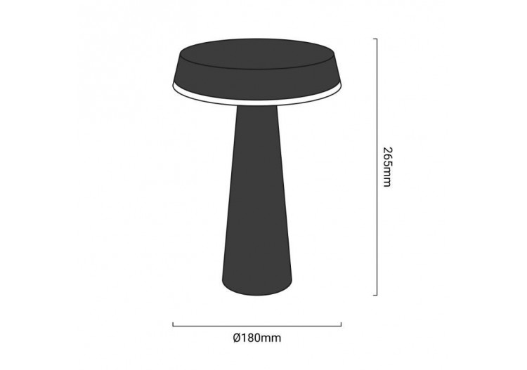 Lampe de table LED "Ares" 8W dimmable - L3038-N - Barcelona LED 2