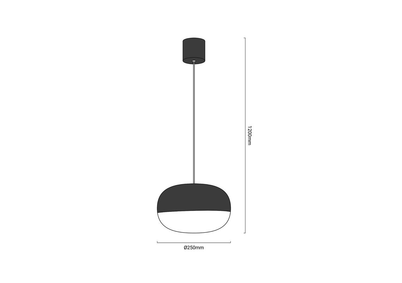 Suspension LED "Hestia" 18W - LN4020-B - Barcelona LED