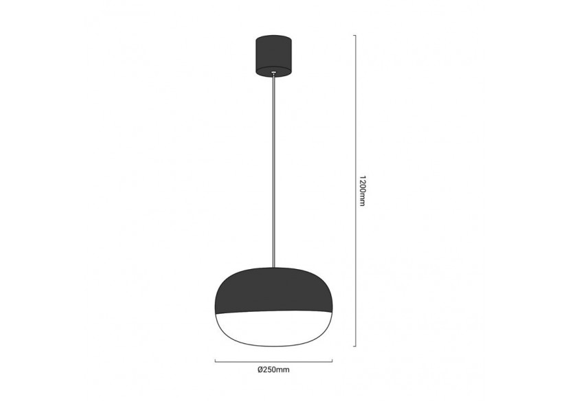 Suspension LED "Hestia" 18W - LN4020-B - Barcelona LED