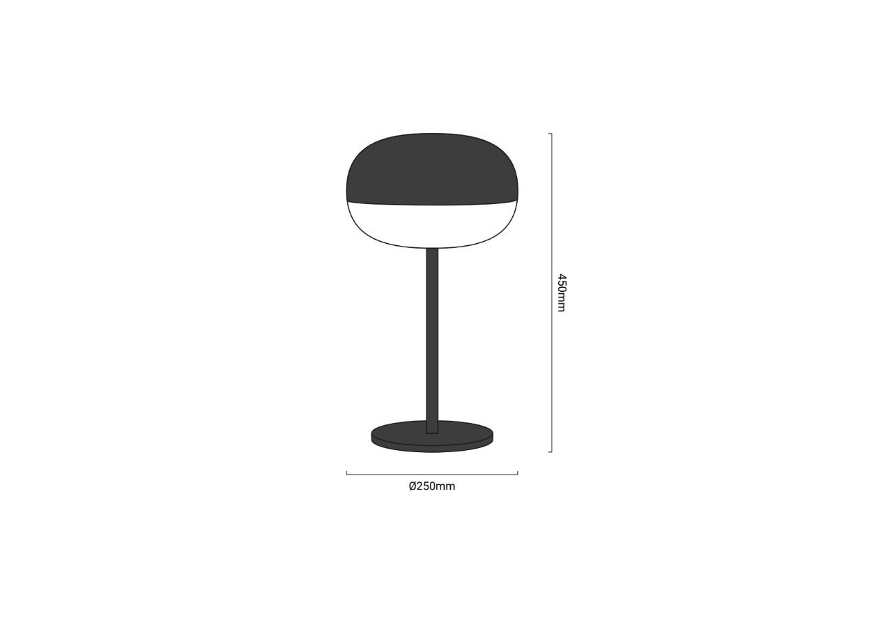 Lampe LED de table "Hestia" 18W - L3030-N - Barcelona LED