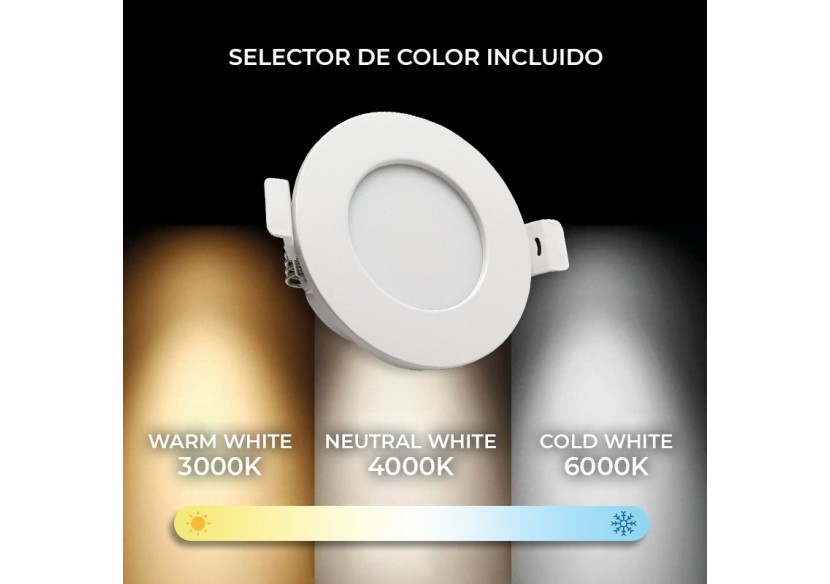 Downlight LED étanche CCT-7W-IP44-Coupe diamètre 68-75mm - B1150CCT - Barcelona LED