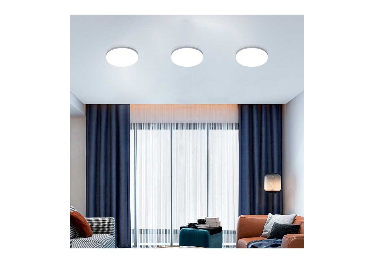 Plafonnier LED SMART-CCT WIFI en saillie 24W-IP20 - B1295-SMART - Barcelona LED