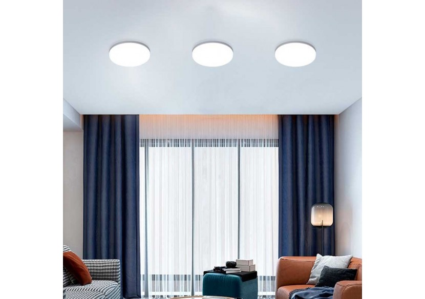 Plafonnier LED SMART-CCT WIFI en saillie 24W-IP20 - B1295-SMART - Barcelona LED