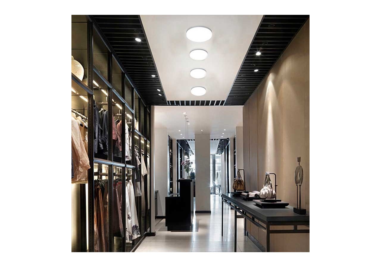 Plafonnier LED SMART-CCT WIFI en saillie 24W-IP20 - B1295-SMART - Barcelona LED