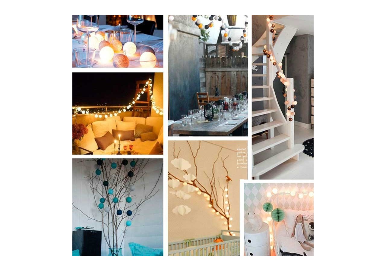 Guirlande boule lumineuse 3mètres IP44 Prise USB - B2044-WBY - Barcelona LED