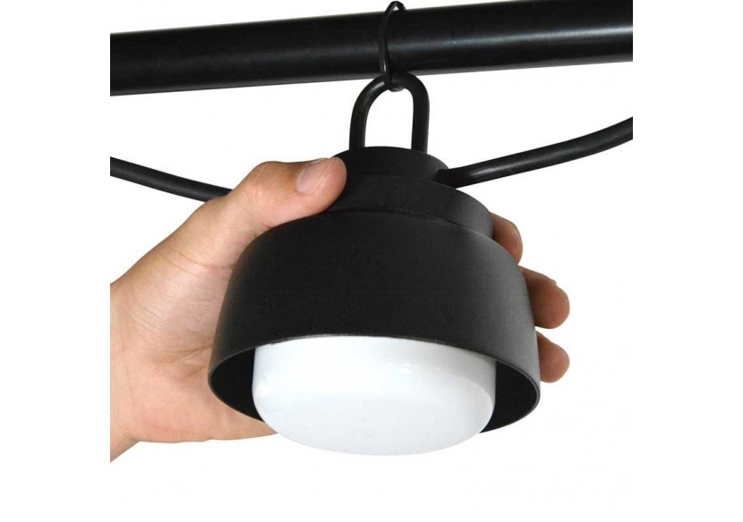 Guirlande décorative extérieur LED 6m avec 6 lumières de 8W - B2037-N-BC - Barcelona LED Guirlande décorative extérieur LED 6m avec 6 lumières de 8W - B2037-N-BC - Barcelona LED