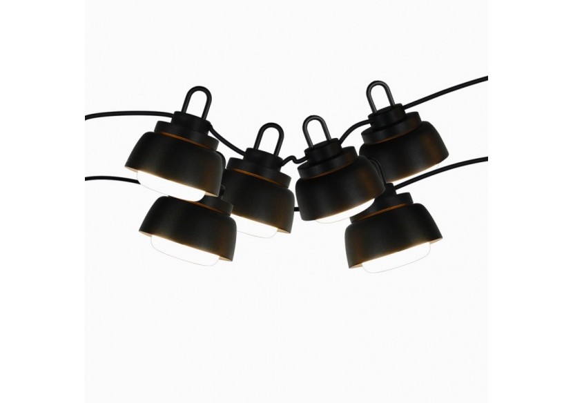 Guirlande décorative extérieur LED 6m avec 6 lumières de 8W - B2037-N-BC - Barcelona LED Guirlande décorative extérieur LED 6m avec 6 lumières de 8W - B2037-N-BC - Barcelona LED