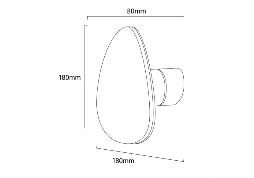 Applique LED "Eclipse 2" 10W - L5038 - Barcelona LED Applique LED "Eclipse 2" 10W - L5038 - Barcelona LED