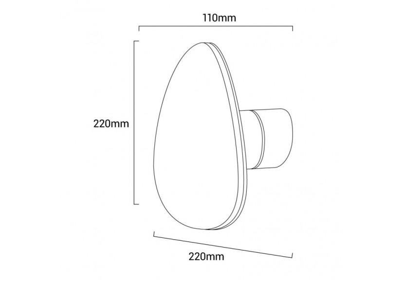 Applique LED "Eclipse 2" 12W - L5039 - Barcelona LED Applique LED "Eclipse 2" 12W - L5039 - Barcelona LED