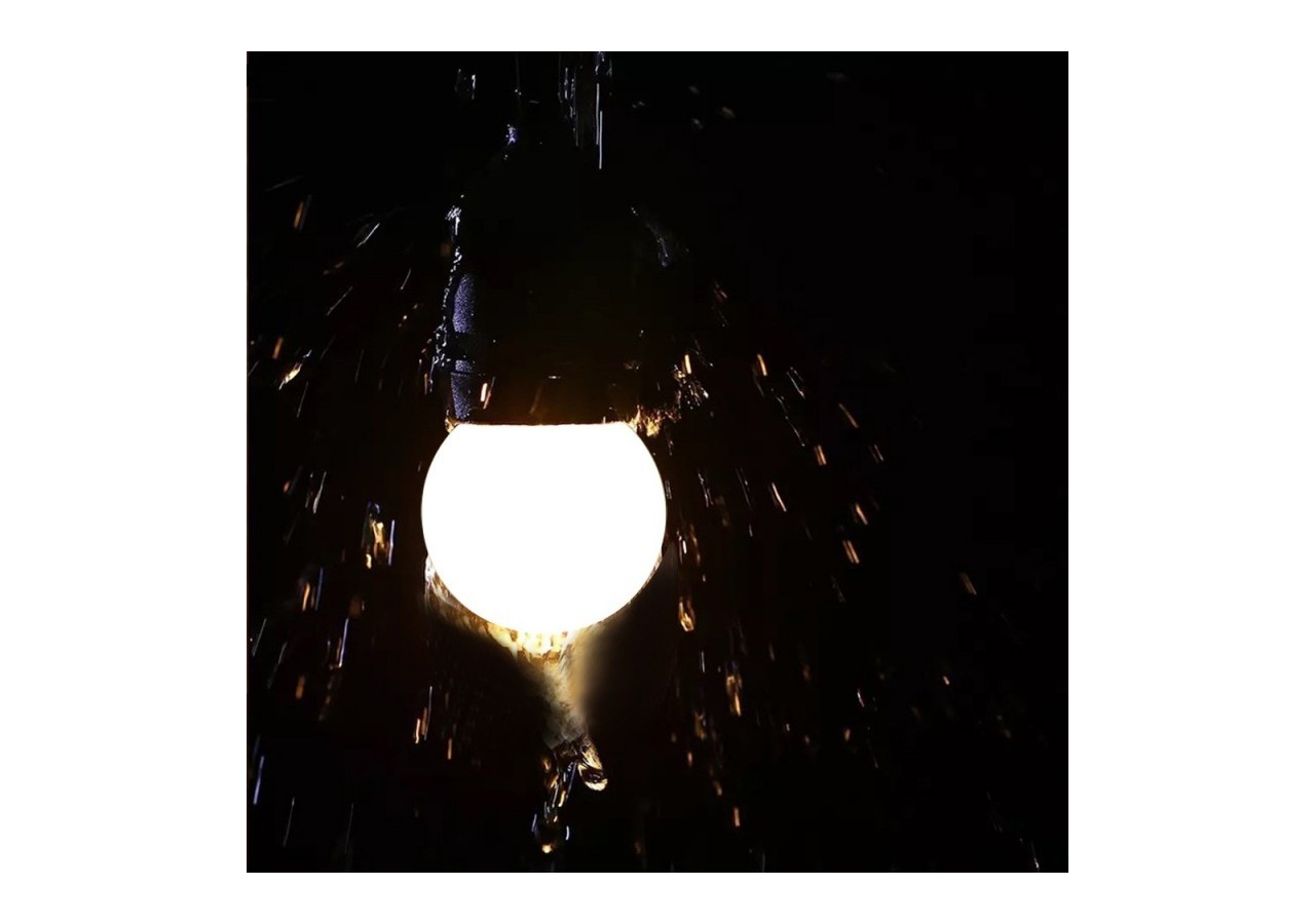 Kit guirlande lumineuse extérieure 10m + 10 ampoules LED E27 1W-IP44-Blanc chaud - K_L1700 - Barcelona LED