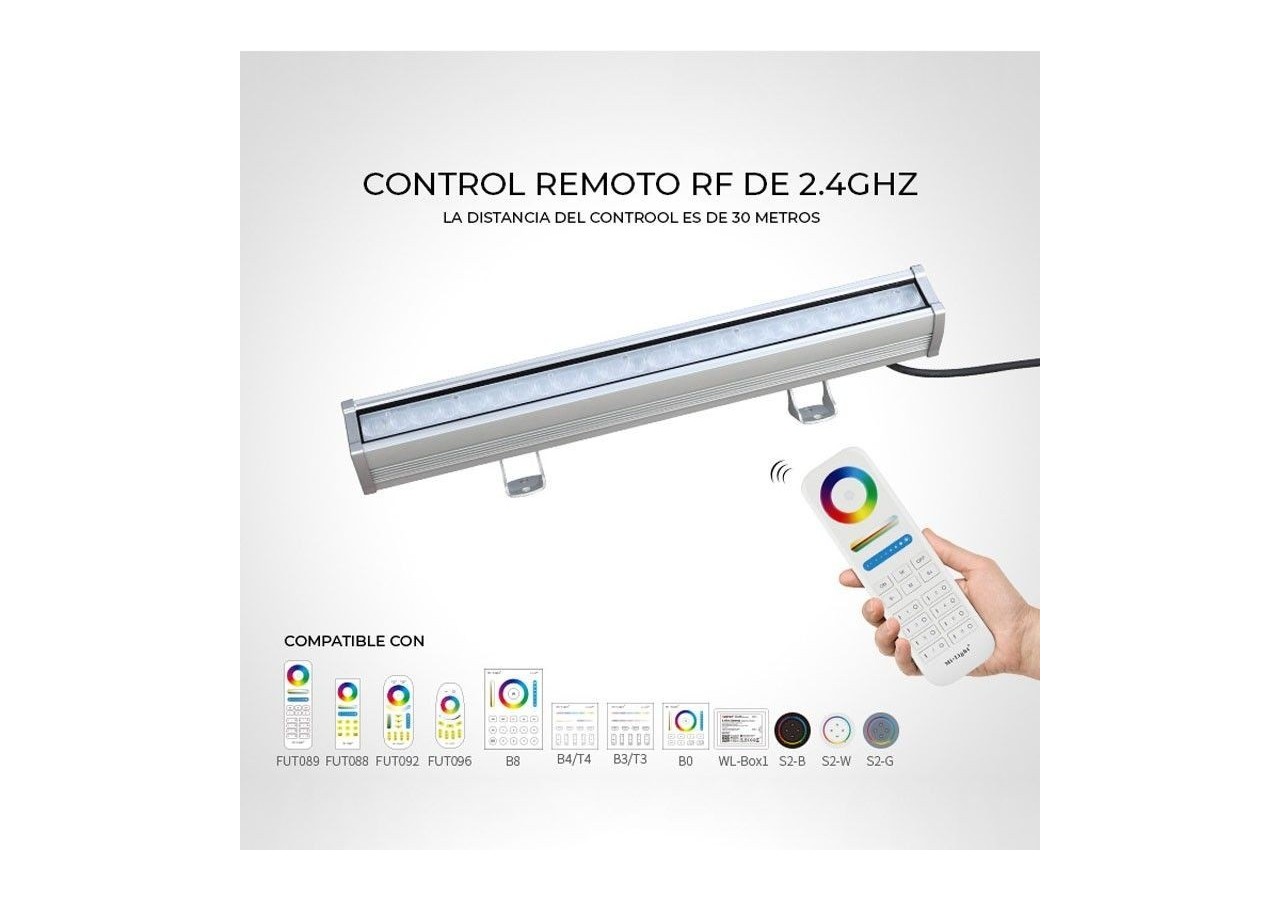 Rampe LED RGB+CCT 24W Contrôle RF/WiFi | Mi Light - RL3-24 - Barcelona LED